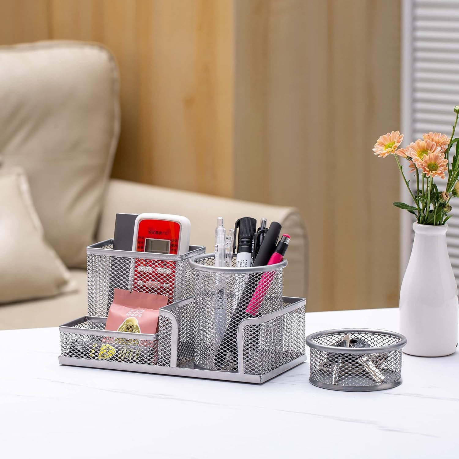 3-set Desk Organisers, Pen Holder For Stationeries & Pencils, Accessories