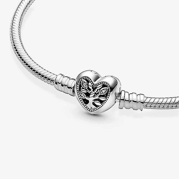 Pandora Compatible Elegant Sterling Silver Bracelet 19cm
