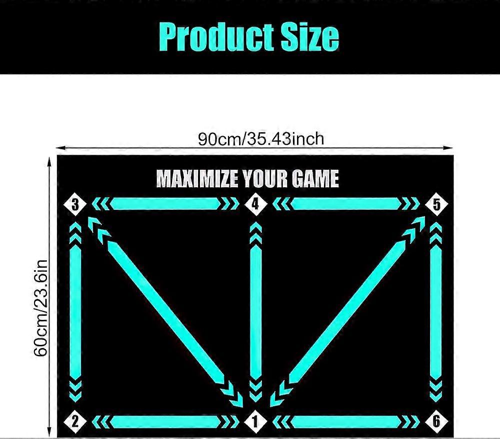 Football Training Mat Silent Step Mat 60x90cm