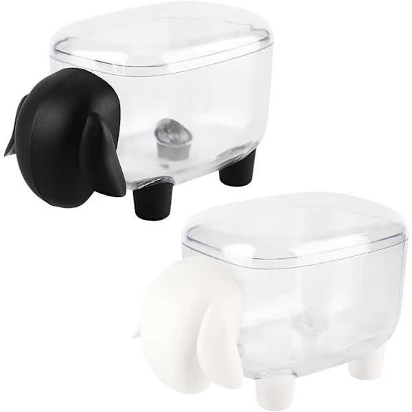 2 pcs Cosmetic Cotton Container, Makeup Cotton Container