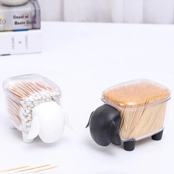 2 pcs Cosmetic Cotton Container, Makeup Cotton Container