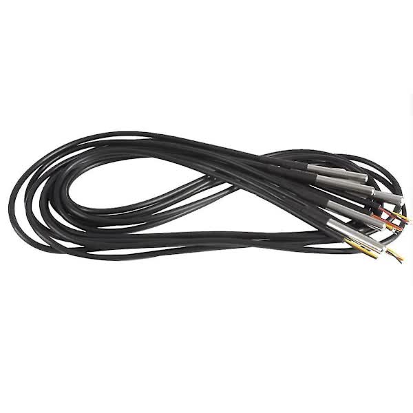 Digital Temperature Sensor Waterproof DS18B20 5pcs Thermal Cable -55 to +125℃ Compatible