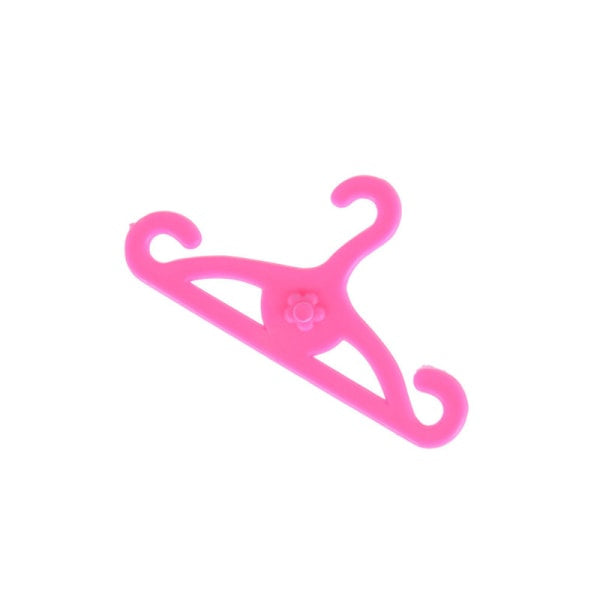 20 pcs/lot Pink Hangers Dress Clothes Accessories For Barbie Doll 0