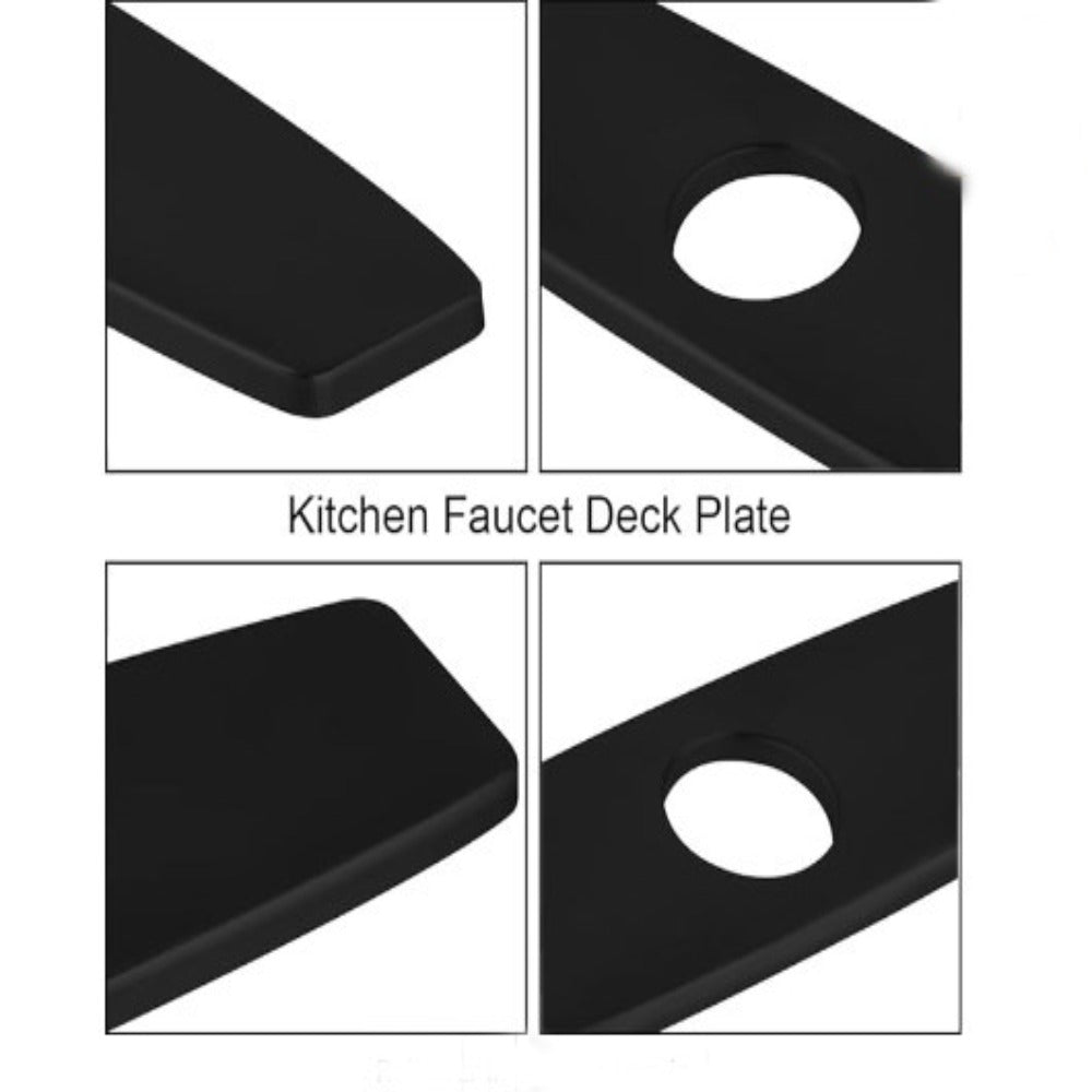 Matte Black Kitchen Countertop Cover Plate