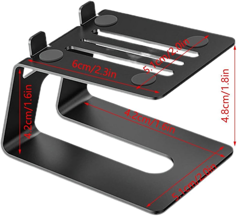 Studio Monitor Stand, 2-Pack Speaker Stands for Desk or Bookshelf, Stable Speaker Stands for Home Studio or Office