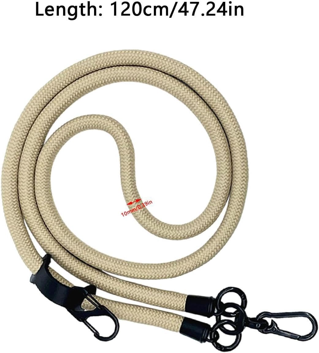 Thick Rope Phone Lanyard 10MM Mobile Strap Neck Holder Compatible with Apple Compatible with Samsung