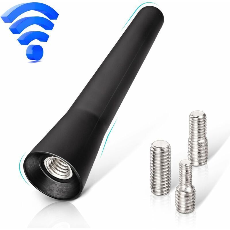 Car Antenna FM DAB Car Radio Antenna 6.5 cm Mini Short Car Antenna with Powerful FM/AM/DAB Reception Function,