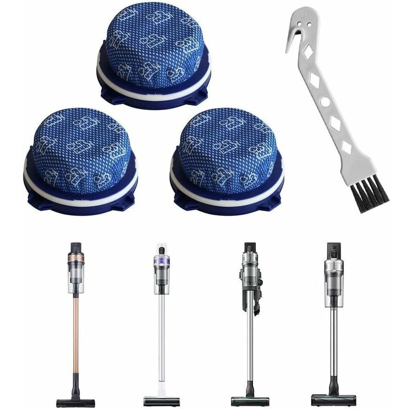 Compatible with Samsung Jet 75 Jet 90 Jet 70 Jet 75+ Jet 60 Vacuum Cleaner Replacement Filters Washable Reusable