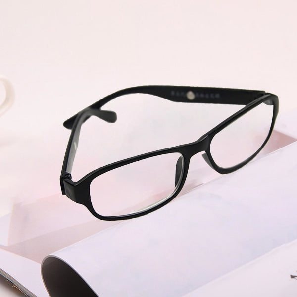 +4.5 to +6.0 Reading Glasses, Black Optical Frames Black 6