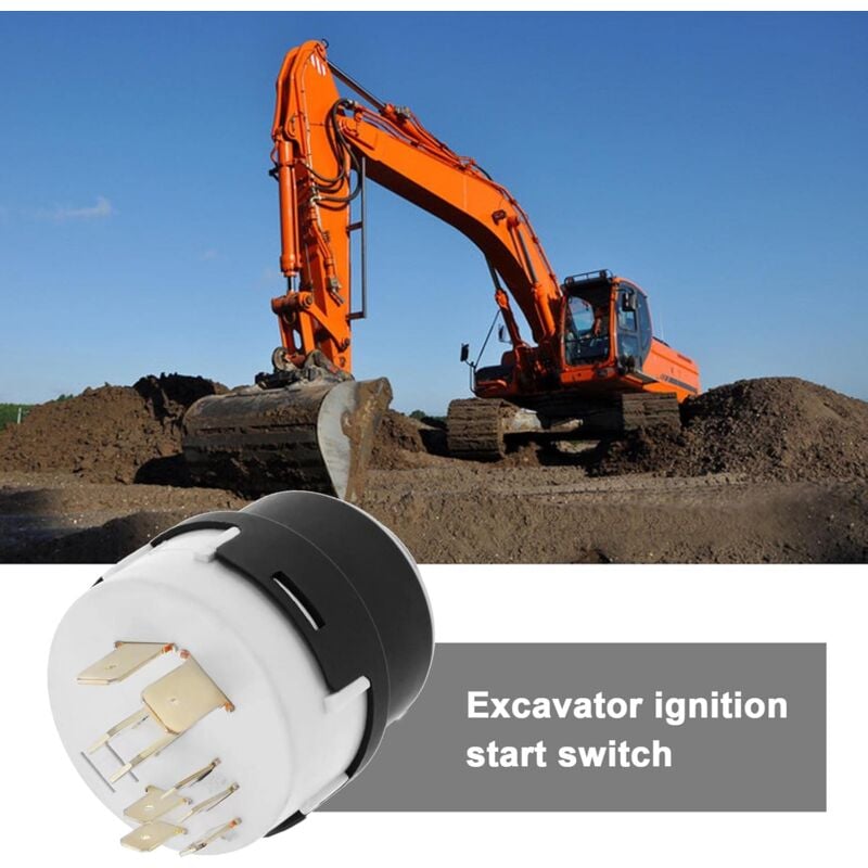 JCB Ignition Switch 9-Pin with 2 Keys 701/80184 50988 85804674