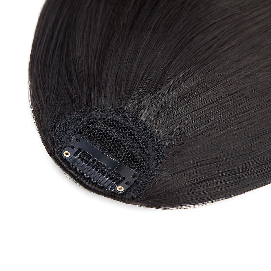 Clip In Hair Bangs Extensions 28cm Black Brown French Bangs Hair Pieces