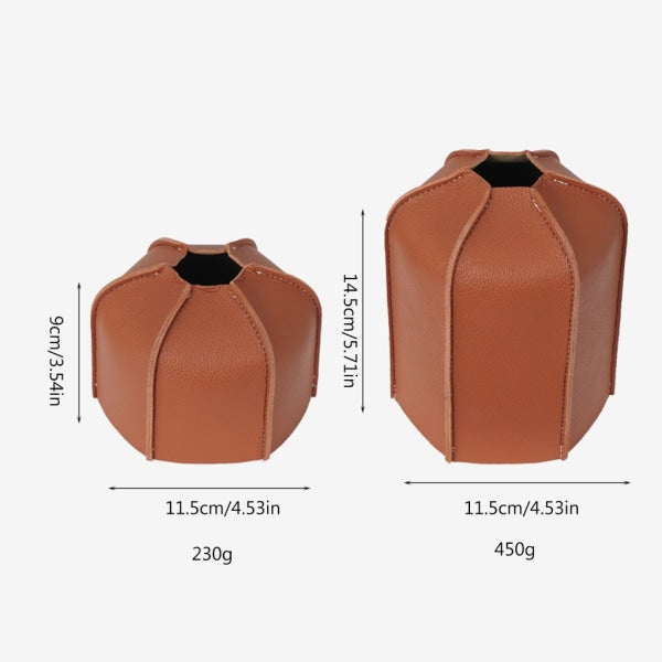 Gas Tank Protector Cylinder PU Leather Gas Tank Protective Case Propane Gas Cylinder Protection Gas Fuel Tanks Gas Tank Protection 450g