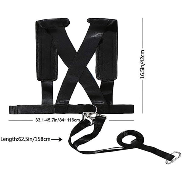 Sled Harness Tire Pull Harness Fitness Resistance Training Workout