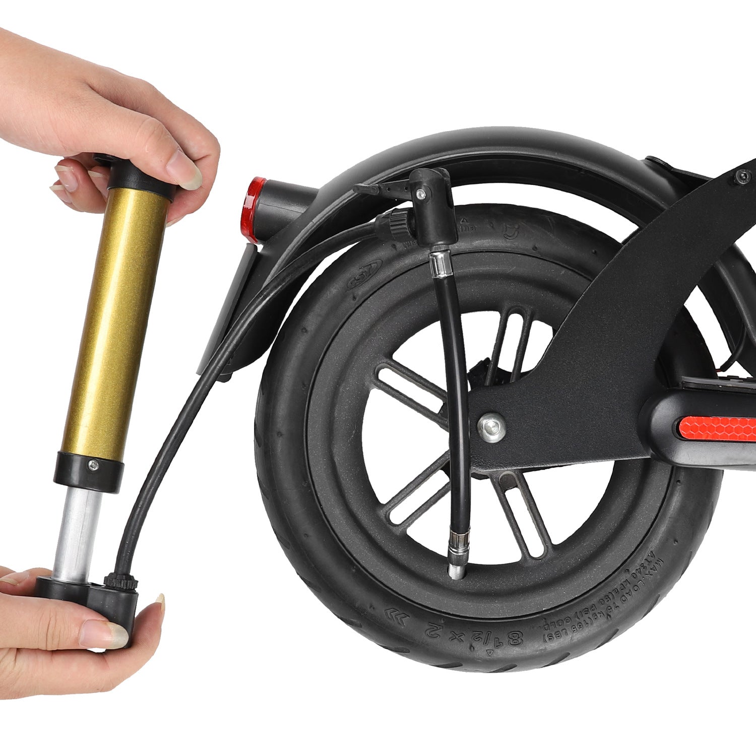 For Xiaomi scooter inflatable extension cord original model inflatable extension valve M365 Pro Pro2 1S extension tube Black