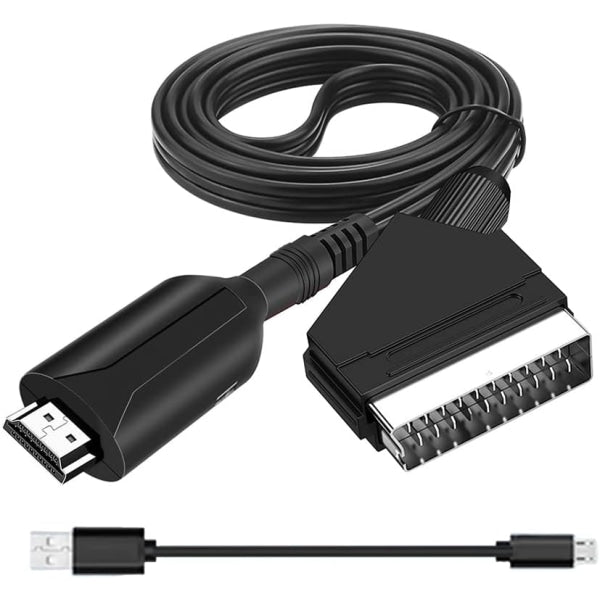 Scart to HDMI Converter, All-in-One SCART to HDMI Adapter, 1080P