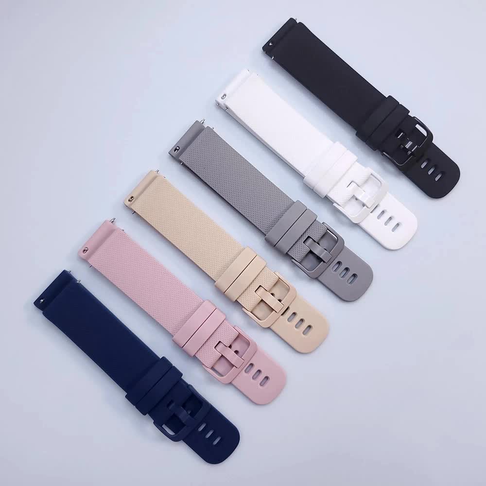 20 22mm Silicone Strap for Garmin Venu 3 Band Forerunner 265 255 245 Music Vivoactive 4 Band for Garmin Venu Sq 2 Plus Bracelet Gray Gray 20mm