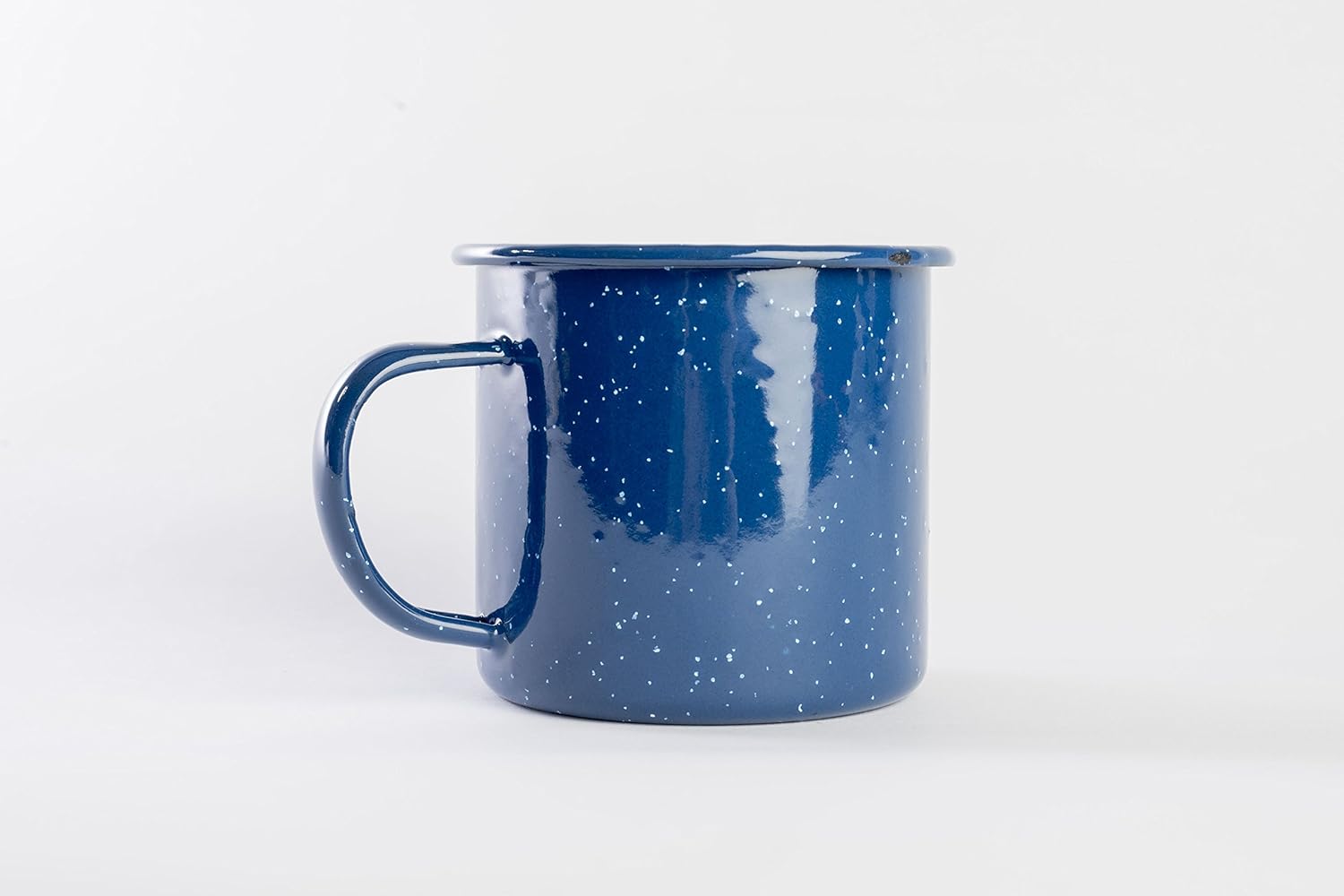 Enamel Mug - Outdoor Camping Mugs - Ideal For Early Morning Coffee Or Cold Beverages- Coffee Mug- 16 Oz (Navy) Blue Blue