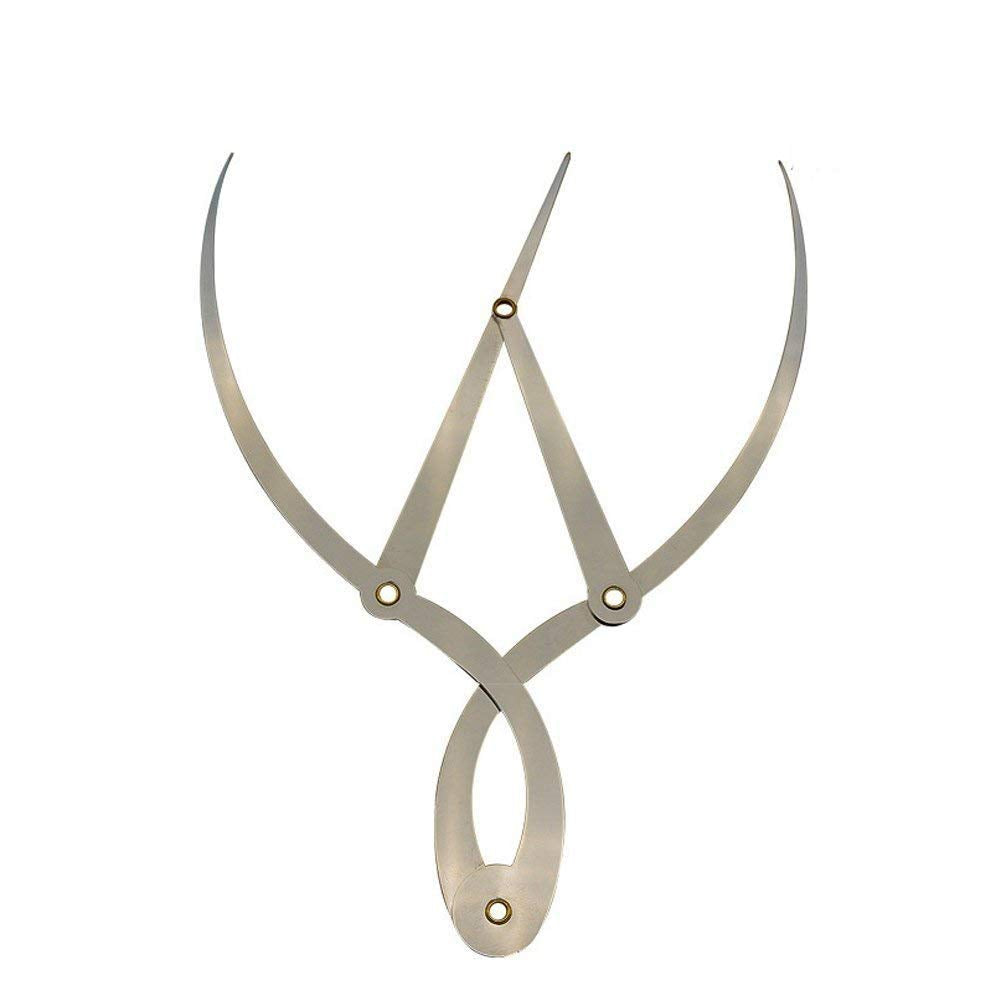 Golden Mean Calipers Golden Ratio Calipers Stainless Steel Eyebrow Ruler 1:1.618 Measure Tool for Tattoo Makeup