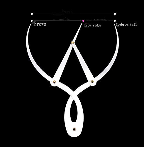 Golden Mean Calipers Golden Ratio Calipers Stainless Steel Eyebrow Ruler 1:1.618 Measure Tool for Tattoo Makeup