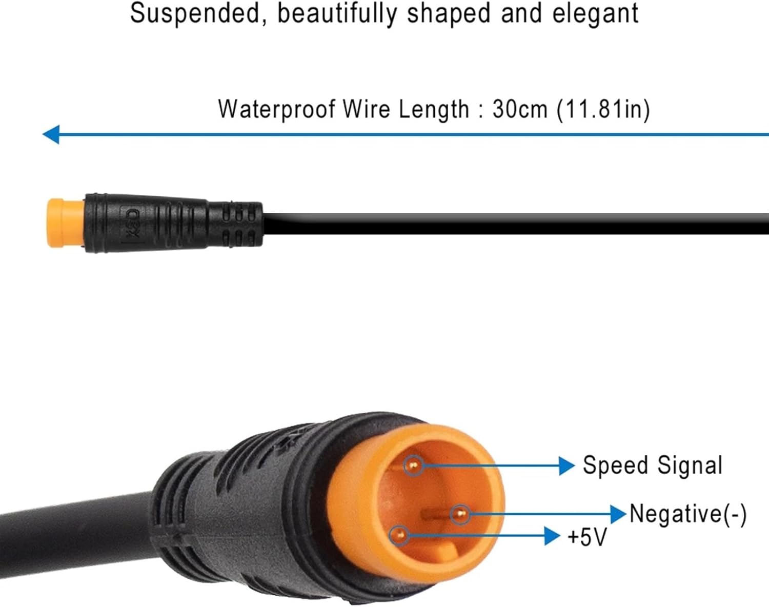 Thumb Throttle Waterproof Controls The Accelerator Compatible with Kaabo Wolf Warrior/King GT Pro Electric Scooter Replacement Accessories, Black