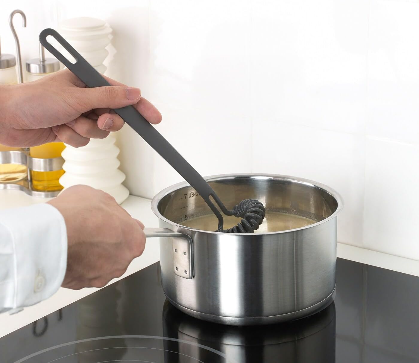 .. 403.930.86 Whisk, 13.75"x 4.75 "x 4", Gray