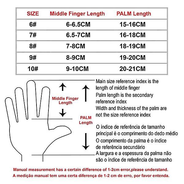 1 Pair Size 6 Goalkeeper Gloves Football Gloves