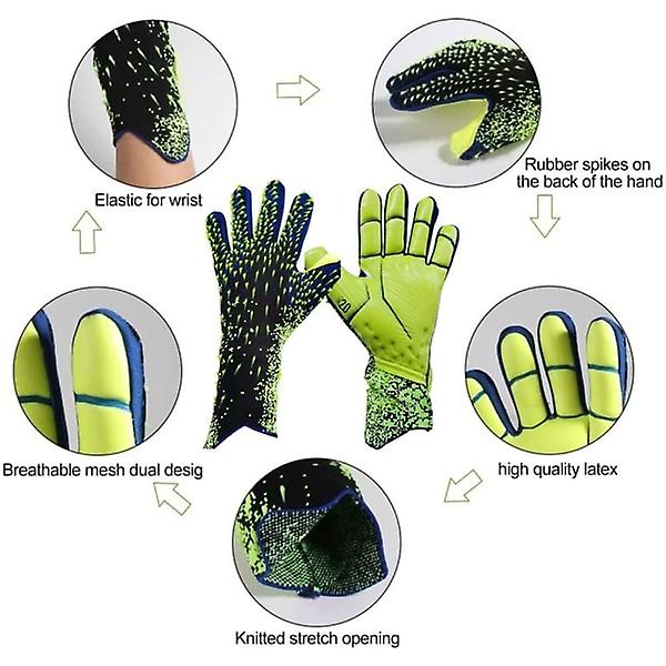1 Pair Size 6 Goalkeeper Gloves Football Gloves