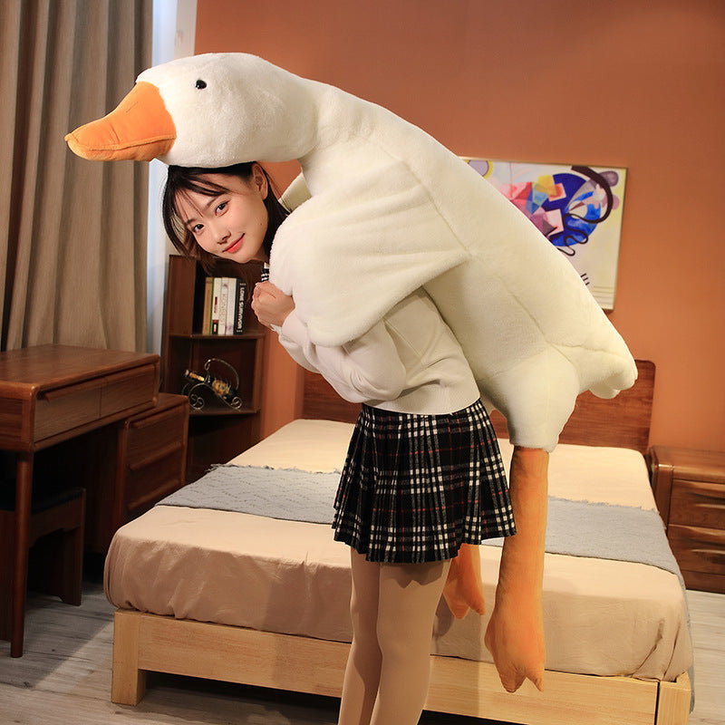 Giant White Goose Plush Stuffed Animal 160cm Duck Pillow