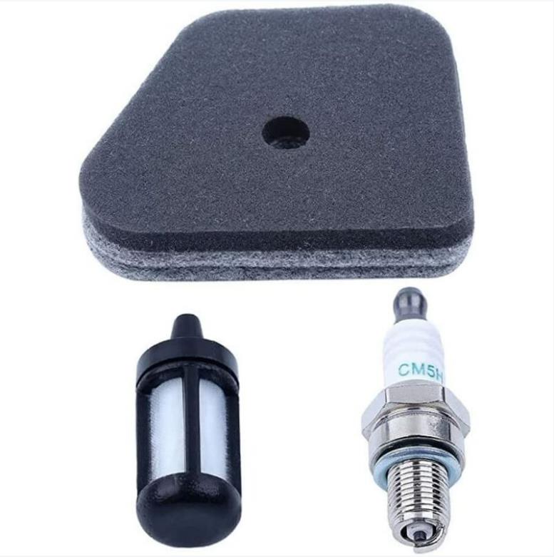 Lawn Mower Spark Plug Air Fuel Filter Fits Stihl FS87 FS90 FS100 FS110 FS130 Lawn Mower Compatible with Gas Kit 3