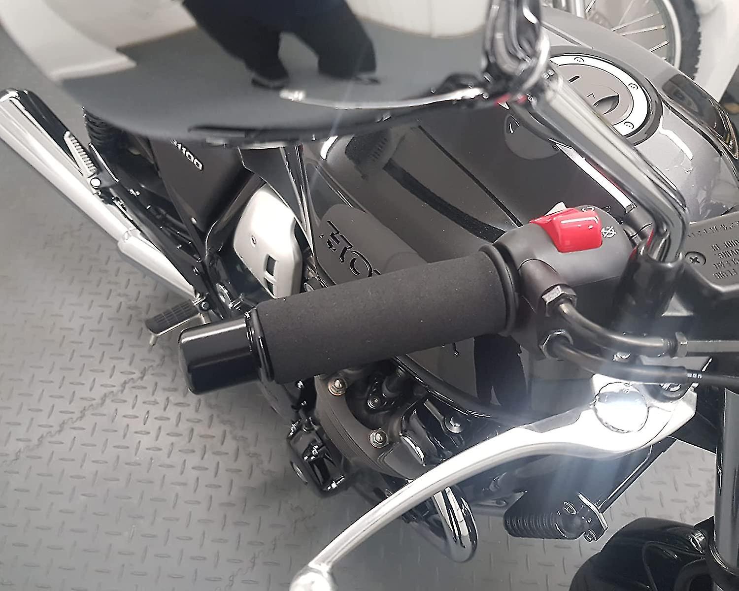 2-pack motorcycle anti-vibration handle covers Inner diameter: 31mm (applicable range: 3.17-3.68 cm) Comfort foam non-slip for all handles