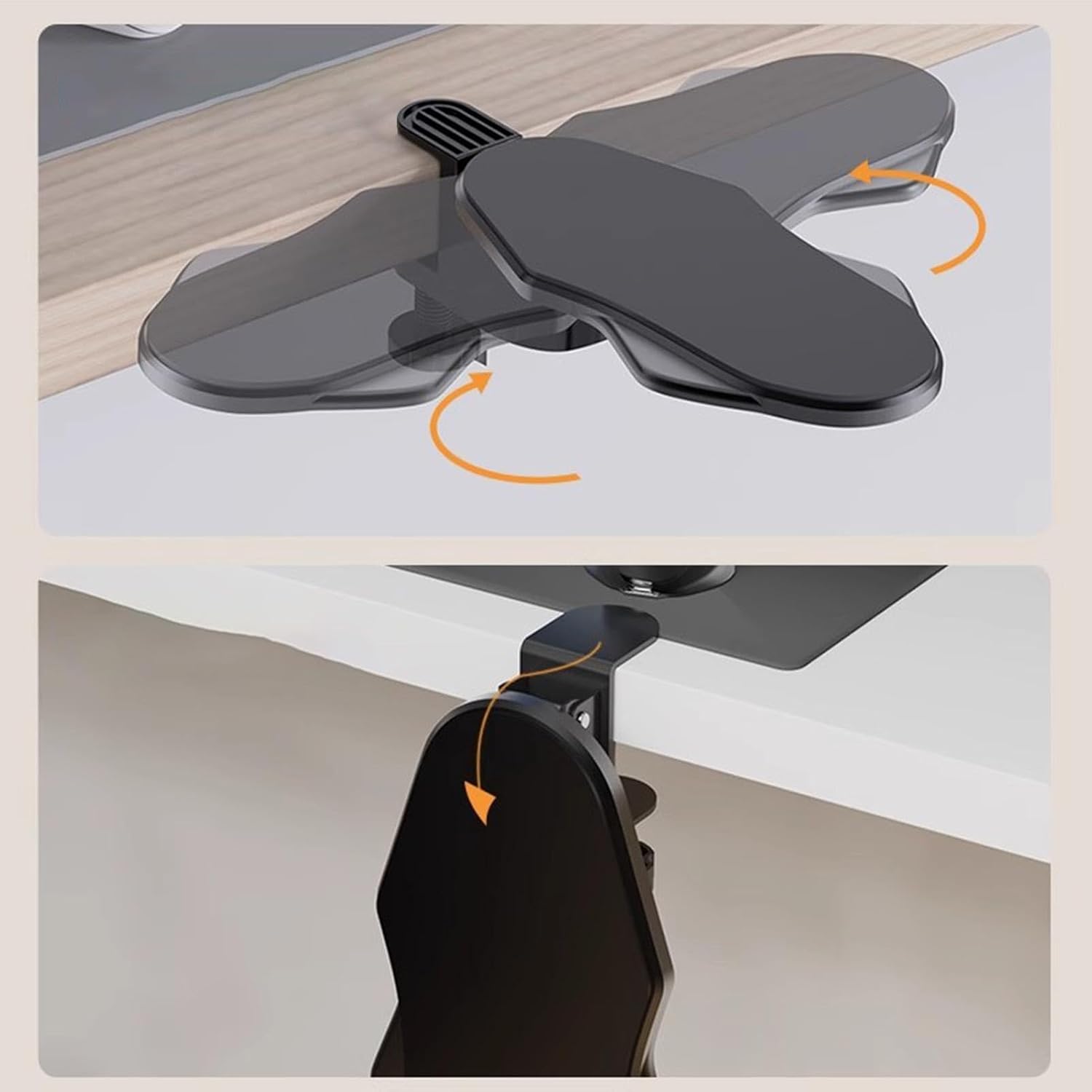 Computer Armrest for Desk, Ergonomic Elbow Support for Home Folding Rotating Model