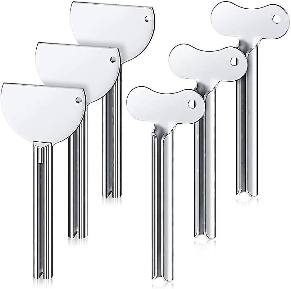 6 pcs metal toothpaste tube clips, stainless steel toothpaste tube clip, tube clip for all tubes