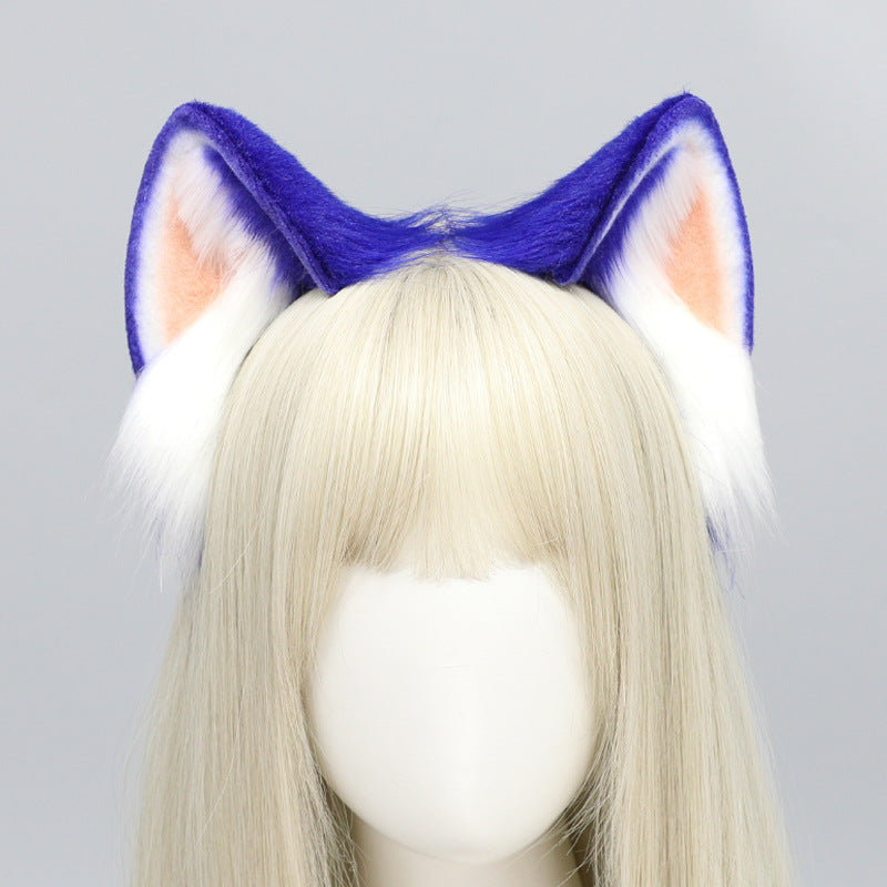 Comic show stage performance cosplay props blue Sonic the Hedgehog ears headband