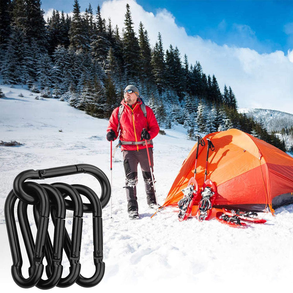20 pcs Small Carabiners, Multifunctional Aluminum D-ring Clips_max