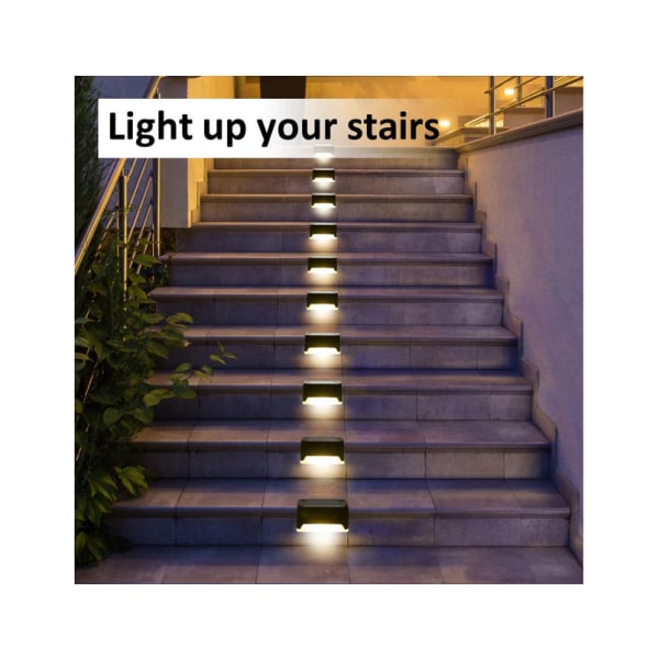 Waterproof LED Solar Lights 16-Pack for Stairs Fence Garden Patio Walkway Max Brightness