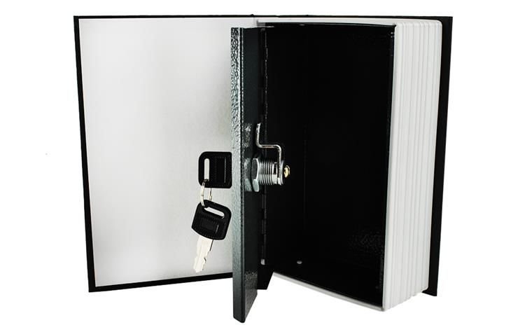 Hidden safe | Book safe with lock black black_max black