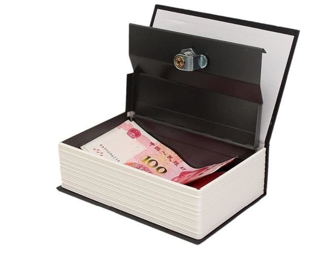 Hidden safe | Book safe with lock black black_max black
