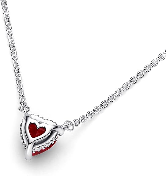 1 Timeless Red Heart Necklace