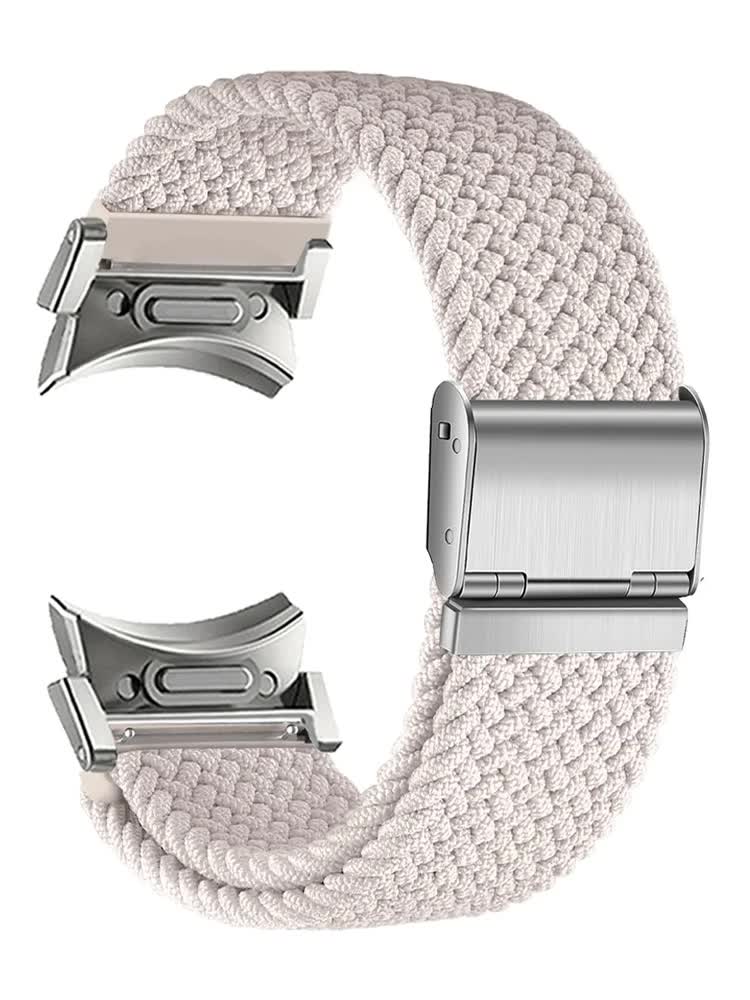 Compatible withSamsung Galaxy Watch 4 5 6 Pro Classic 20mm Strap Black Nylon Band 40mm 43mm 44mm 45mm 47mm