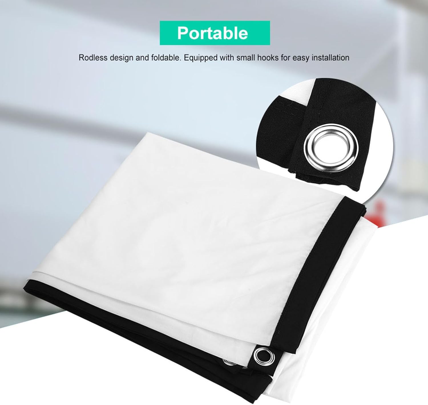 Portable 100 Inch 16:9 Projector Screen Foldable Home Theater Indoor Outdoor Movie Screen