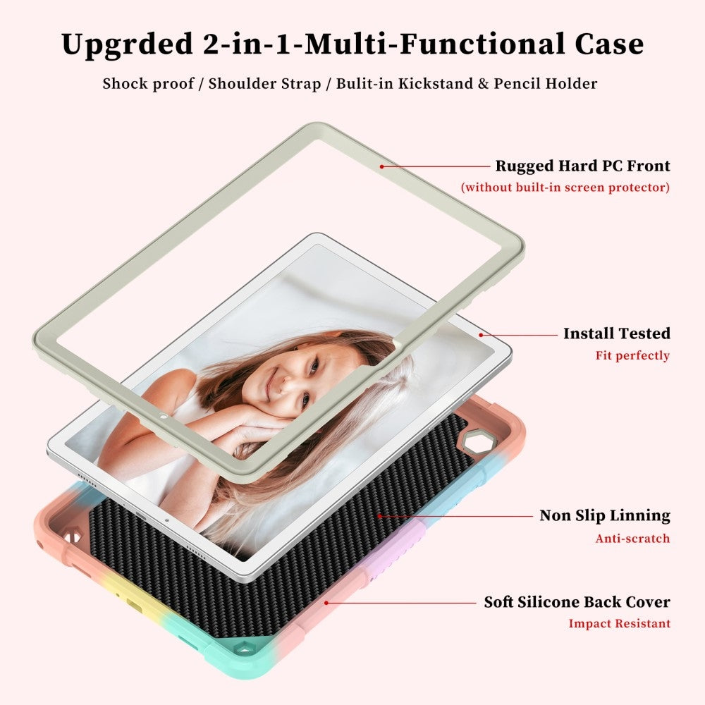 Compatible with Samsung Galaxy Tab A9 Plus 463 Butterfly Shockproof Hybrid Case