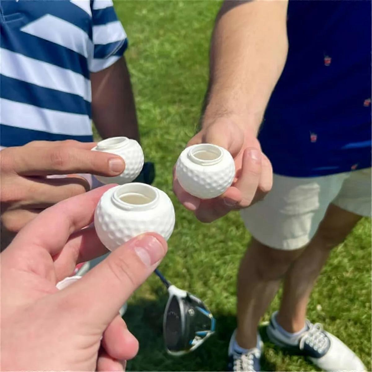 Golf Ball Shot Glasses 3-Pack, Perfect Gift for Golf Enthusiasts