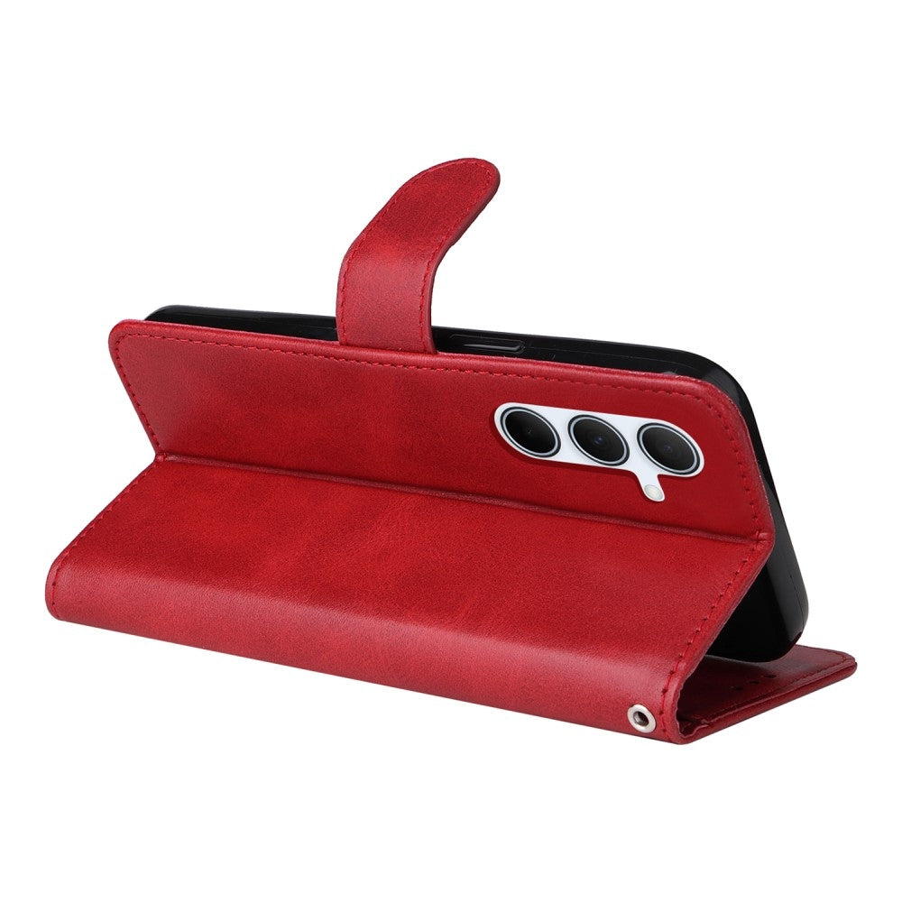 PU Leather Wallet Case Compatible with Samsung A56 5G - More Colors Available Red Red
