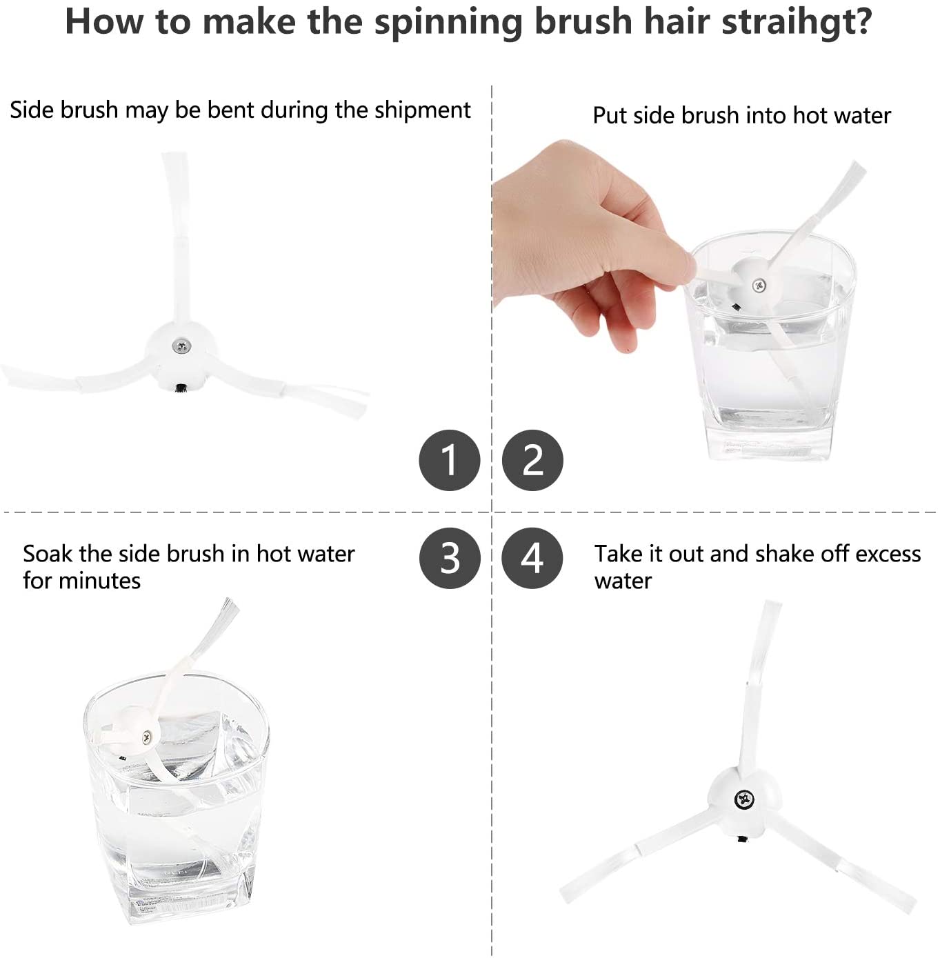 Roborock E4 S5 S5 Max S50 S51 S55 Accessory Kit 11 Pieces Compatible with Xiaomi