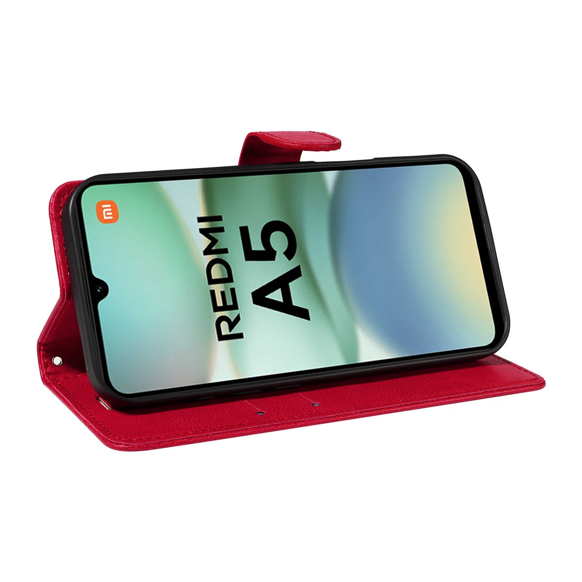 SKALO Xiaomi Redmi A5 4G PU Leather Wallet Case Compatible with Xiaomi Redmi A5