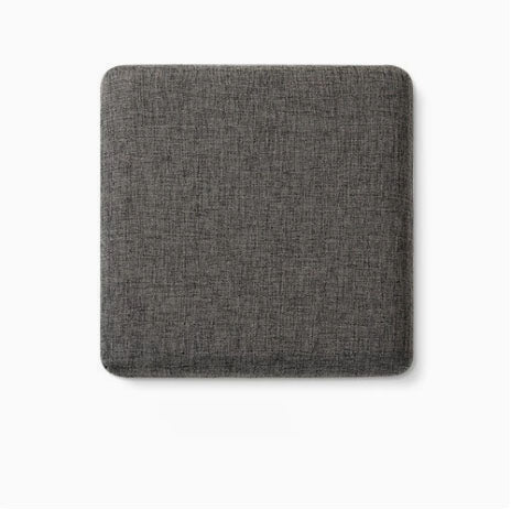 Square bar stool cushion with ties, breathable and non-slip square chair pad, 28*28*3.5 cm memory foam children's stool cushion (dark gray)