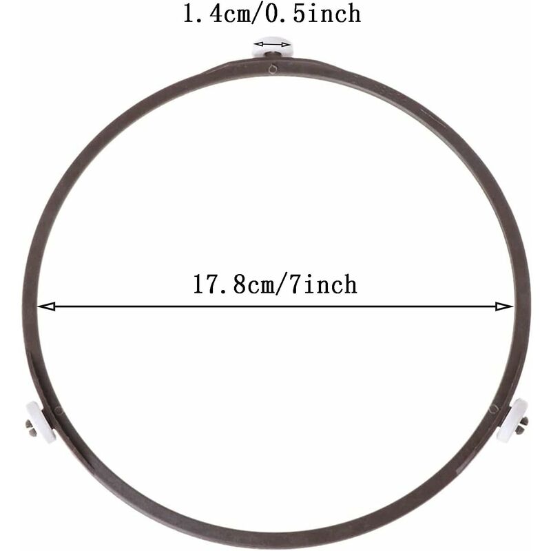 Microwave Oven Turntable Bracket 17.8Cm Diameter 1.4 Universal Microwave Accessories Glass Ring