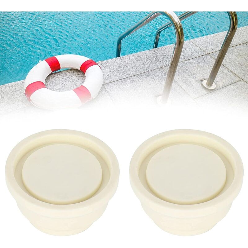 Rubber Pool Ladder Bumpers, Set Of Two White Ladder Bumpers For Pool Ladders…