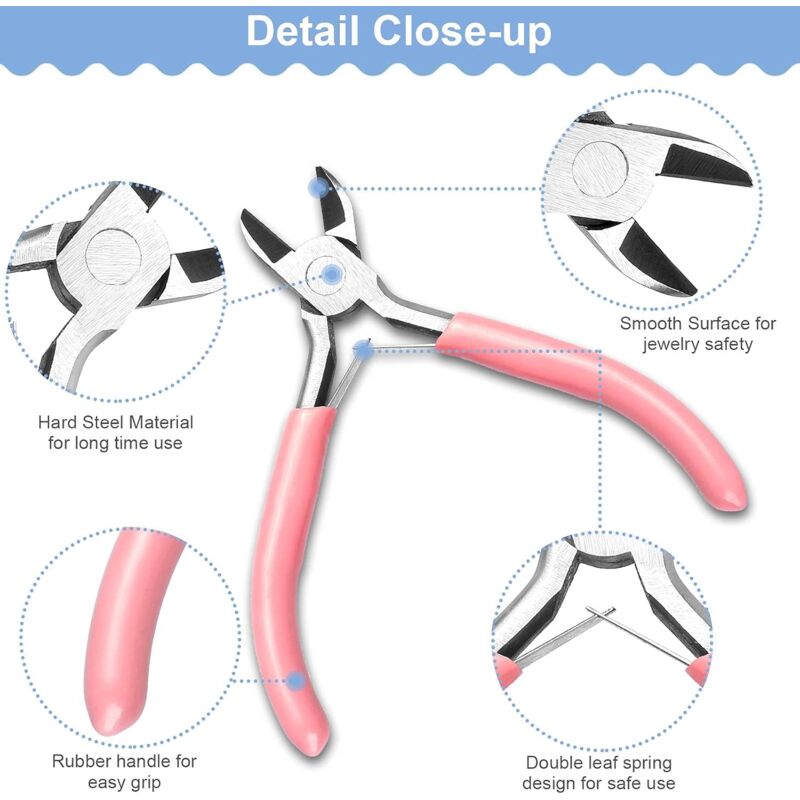 Jewelry Pliers - 3 Pliers, Jewelry Making Tools With Jump Ring Opener - For Jewelry Cutting