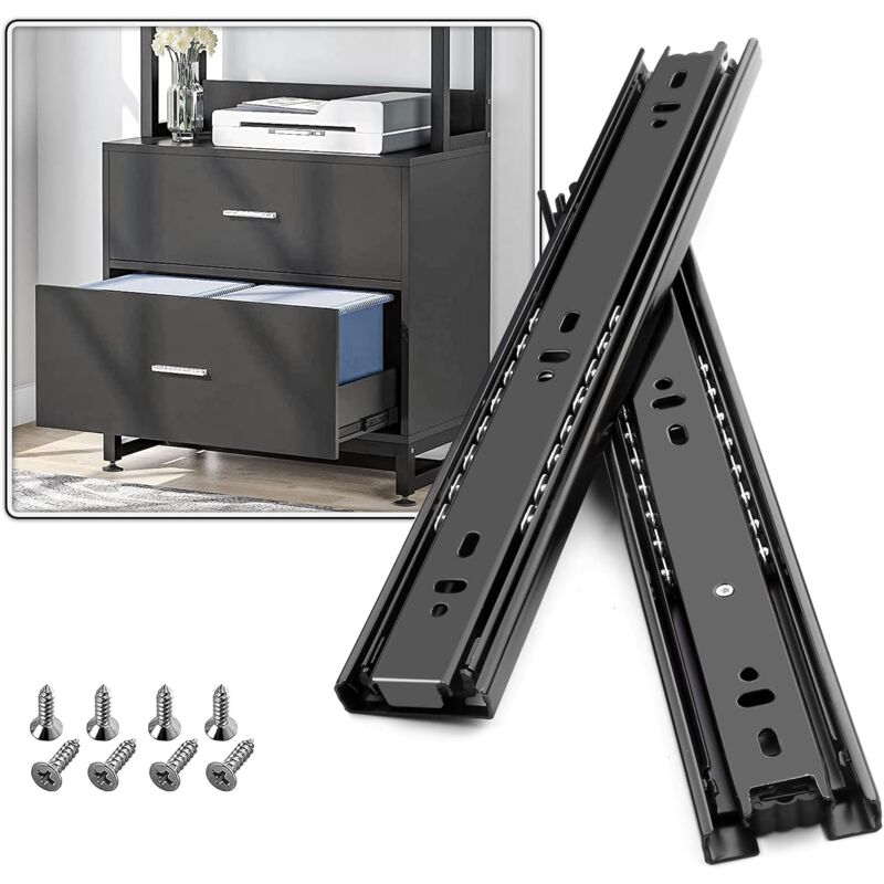 Drawer Slide With DAmper Drawer Slide 45Kg Load Capacity With Ball Bearing 1 Pair